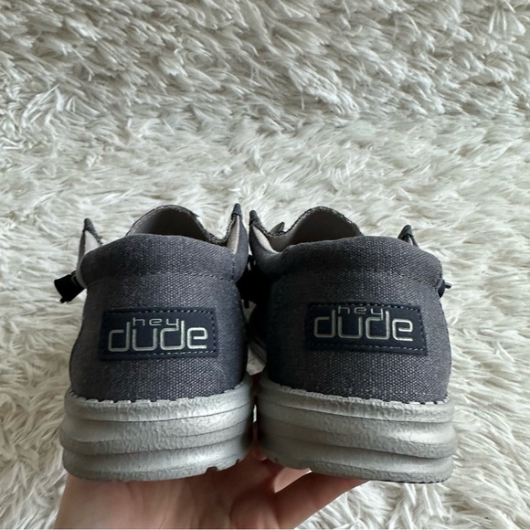 Hey Dude Mens Wally Oceano Gray Loafers New In Box Size 8 - Picture 5 of 7